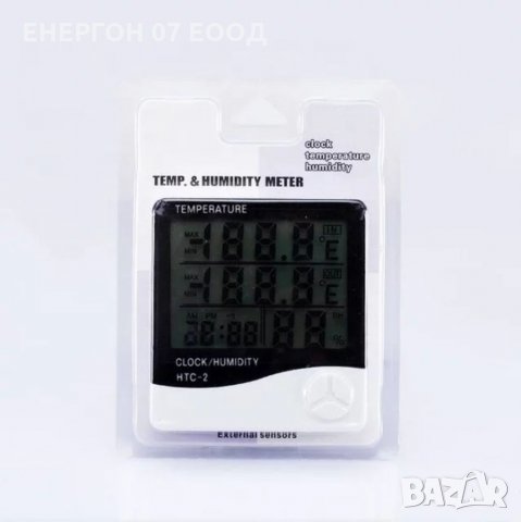 Метео станция Влагомер Термометър Вътрешна Външна темп. метеостанция, снимка 6 - Измервателни инструменти - 33744406