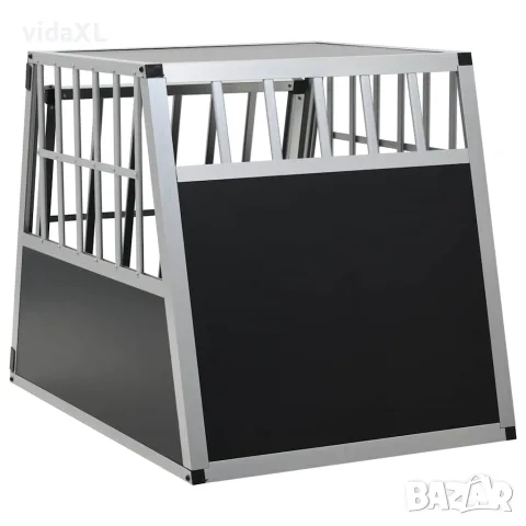 vidaXL Кучешка клетка с една врата, 65x91x69,5 см, снимка 4 - За кучета - 56146196