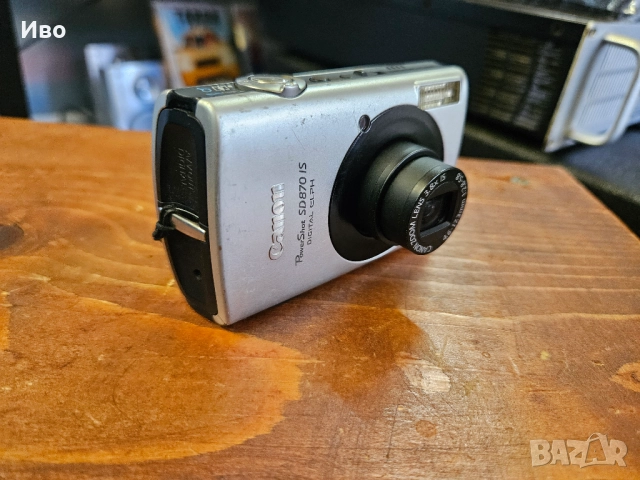 Цифров фотоапарат Canon SD870 IS Добър външен вид, работи добре. Лека забележка на екрана., снимка 10 - Фотоапарати - 52128389
