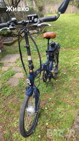 Сгъваем електрически велосипед с 2 батерии, 20 инча, снимка 3 - Велосипеди - 54300246