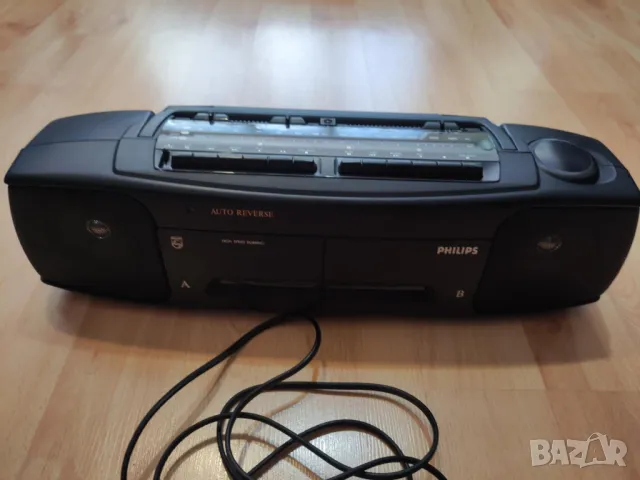 2бр.Двукасетъчен стерео радио касетофон PHILIPS-аутореверс, снимка 4 - Радиокасетофони, транзистори - 49356777