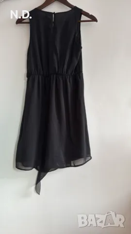 Официална черна малка рокля H&M, размер 34, снимка 3 - Рокли - 48092637