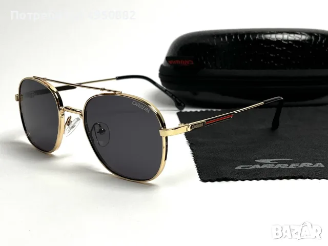 Слънчеви очила Carrera Gold Limited Edition нови, унисекс, черни и златни, снимка 2 - Слънчеви и диоптрични очила - 56161296