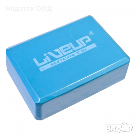 Фитнес блокче LiveUp, 23x15x7 cm, син, снимка 1 - Спортна екипировка - 36556897