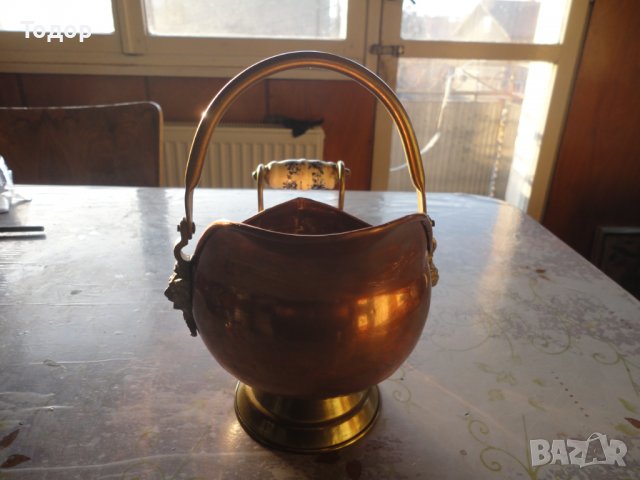 Невероятен старинен меден съд менче котле , снимка 4 - Колекции - 39142711