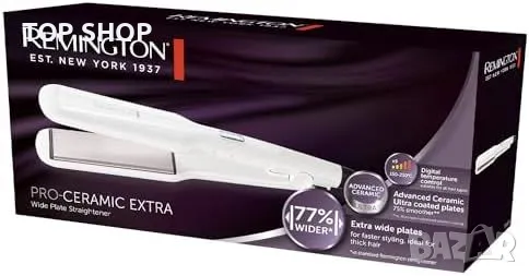 Нова Преса за коса Remington Pro, 45 мм широки плочи, бързо нагряване, снимка 5 - Преси за коса - 49923228