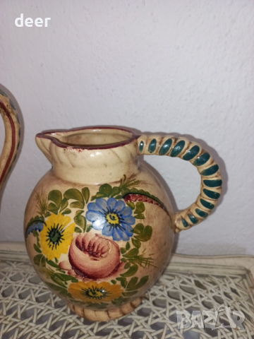 Ръчно нарисувани керамични кани, снимка 4 - Вази - 44712949