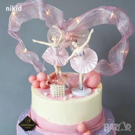 Голяма Балерина пластмасова фигурка за игра и украса на торта играчка топер , снимка 7 - Други - 26608765