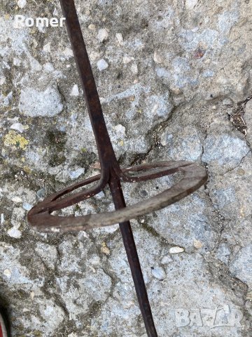 Стар ръчно кован шиш за печене на месо, снимка 4 - Антикварни и старинни предмети - 40238968