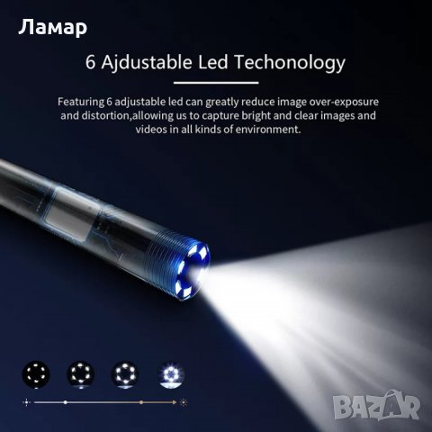 Ендоскоп Водоусойчив Камера HD Ф3,9ММ с LED подсветка, снимка 14 - Други - 30134486