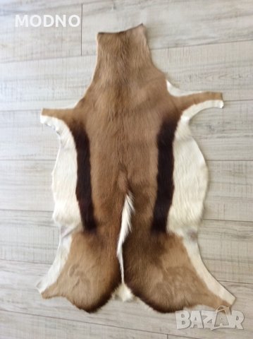 Стилна кожа/килим антилопа естествен косъм нова, снимка 1