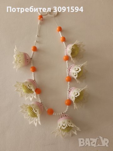 хубава колекционерска ретро верига,  играчка за легло, количката,звънци плюс звънчета всичко оригина