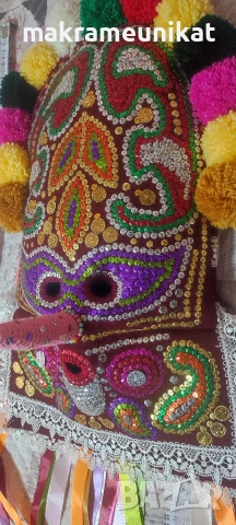 Продавам кукерска маска, гугла, уникат, Новодел, авторски модел, етно, Сурва, Кукерландия , снимка 5 - Колекции - 42314889