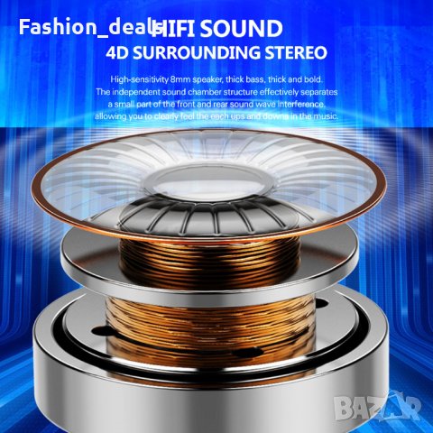 Нови безжични спортни слушалки IPX5 водоустойчиви с кутия за задеждане , снимка 6 - Калъфи, кейсове - 33773745