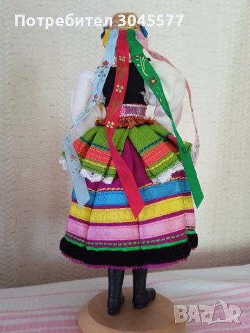 Кукла в народна носия (24 см), снимка 3 - Колекции - 42363336