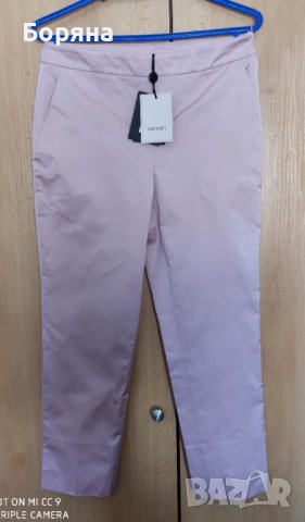 НАМАЛЕН - Twinset Нов елегантен розов панталон, снимка 5 - Панталони - 36990873