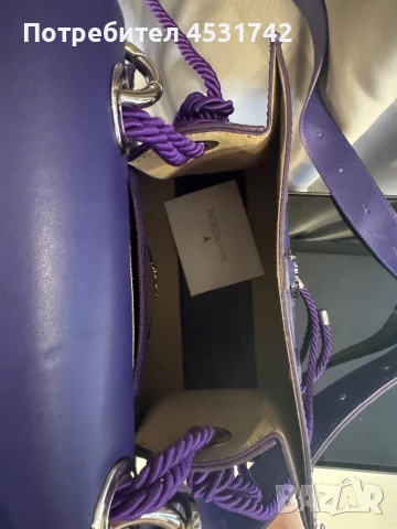 Кожена чанта Patrizia Pepe, снимка 4 - Чанти - 51006686