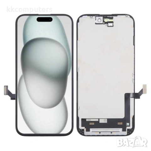 MP+ INCELL Съвместим LCD Дисплей за iPhone 13 6.1 + Тъч скрийн / Черен / Баркод : 484355