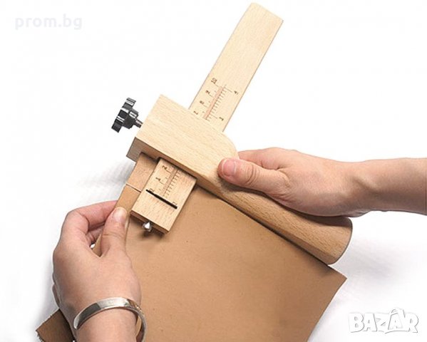 Дървен инструмент за рязане на кожени ленти, кожарски, , снимка 2 - Други инструменти - 31313789