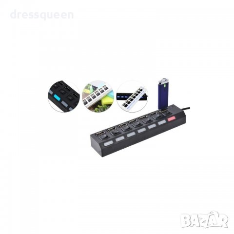 1003 USB Hub разклонител, снимка 2 - Аксесоари и консумативи - 37424868