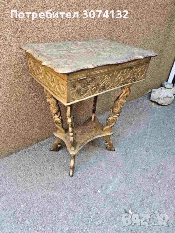 Тоалетка с дърворезба, снимка 4 - Тоалетки - 52159483