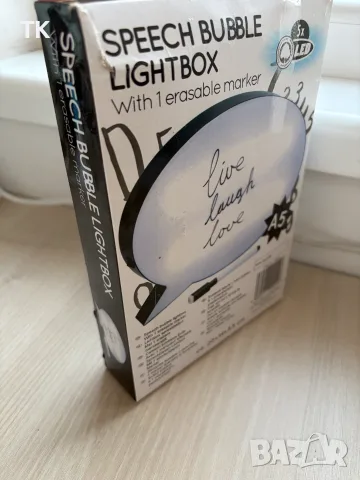 Продавам speech bubble lightbox (светеща кутия във формата на комикс балон за реплика), снимка 2 - Рисуване и оцветяване - 56202788