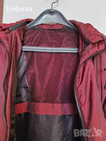 Шушляково яке вишнево, тъмно червено с лъскавина, снимка 5 - Якета - 38116987