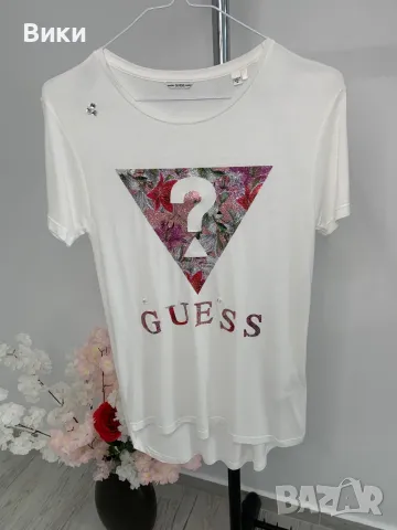 Тениска Guess 16г, но е подходяща и за S, снимка 10 - Тениски - 49692986