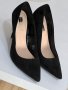 Стилни черни обувки, снимка 1 - Дамски обувки на ток - 35644178
