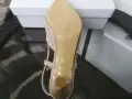 Нови официални обувки в цвят бежов брокат  , снимка 3