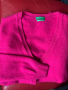 Жилетка Benetton  цвят фуксия ( мерино,, снимка 11
