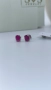 Сребърни обеци с рубин., снимка 6