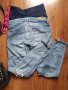 Накъсани дънки за бременни H&M Мama Skinny High Rib р-р 36, снимка 4