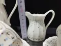 Стар български костен порцелан Бонония Нона лукс сервиз за чай , снимка 13