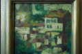 Стара картина, Пейзаж от В. Търново, Вельо Митев, 1999 г., снимка 3