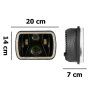 2 БРОЯ LED фарове 200W 4 светлини Фарове за Jeep Cheroke XJ Jeep Wrangler YJ, снимка 5