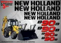 New Holland B115B стикери надписи, снимка 2