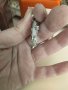 Великолепно колие сребро естествена перла сапфири, снимка 6