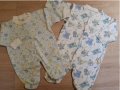 Памучни пижамки р-р 0/3 месеца, снимка 1 - Бебешки пижами - 31602482