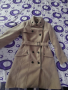 Дамско бежово палто с колан , снимка 1 - Палта, манта - 44586826