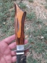 Красив и Атрактивен нож ръчна изработка и дървена кания , снимка 5