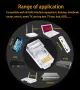 Комплект от 20 броя RJ45 CAT6/CAT5e конектори позлатени 8P8C модулни щекери UTP FTP Ethernet мрежи, снимка 13