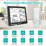 LEVIPE Метеорологична станция – Голям тъчскрийн, 3 външни сензора и прогноза за времето, снимка 2