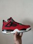 Nike Air Jordan 4 Retro Toro Bravo Red Fire Flames Нови Кецове 42 Размер Номер Мъжки Обувки , снимка 10