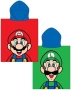 Нова Детска кърпа пончо с качулка Super Mario за плаж и баня 55x50 см анимационен герой, снимка 1