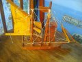 Модел на ветроходен кораб от дърво, снимка 2