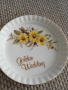 порцеланова сувенирна чинийка за Златна сватба от Англия, снимка 2