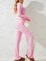 Дамски ежедневен едноцветен моден комплект с дълъг ръкав, 4цвята , снимка 6