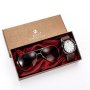 Мъжки подаръчен комплект, красиво опакован ръчен часовник и комплект слънчеви очила 2 в 1, снимка 1
