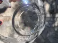Ваза от Walther Glas от серията Carmen Satin с красив релефен  дизайн от матово и прозрачно стъкло, снимка 18